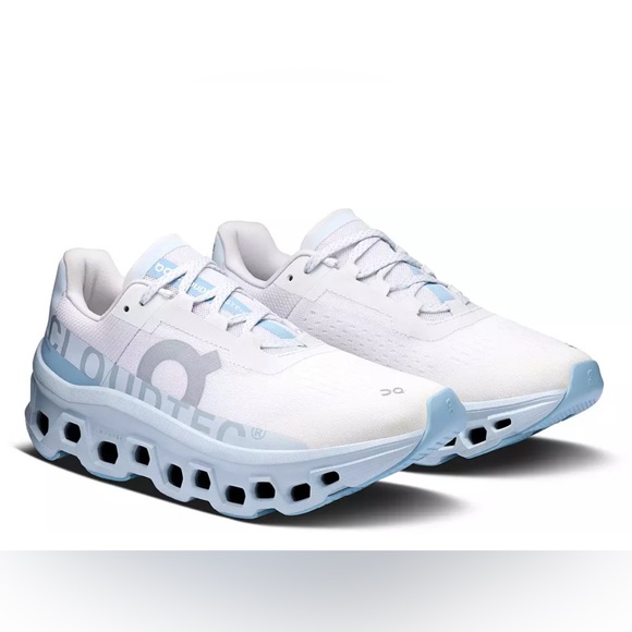 White and Blue CloudTec Sneakers - Picture 5 of 7